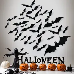 170PCS Halloween Decoration Bats