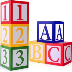 6 pcs ABC and 123 Friend Street Balloon Boxes