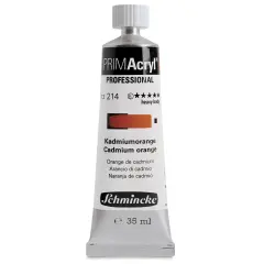 Schmincke Primacryl Professional Acrylic Paint - Cadmium Orange, 35 ml Tube