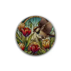 Sparrow Whim Coasters - 4pk