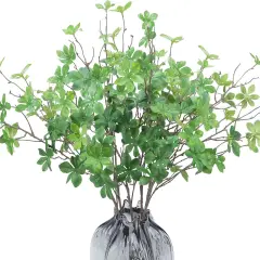 6PCS Artificial Greenery Stems 28" Faux Twigs Branches for Vase with Fake Plants Silk Leaves Indoor Spring Summer Foliage for Home Table Centerpieces Kitchen Room Decorations