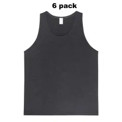 6 Pack: Men's Heavy Cotton Tank Top