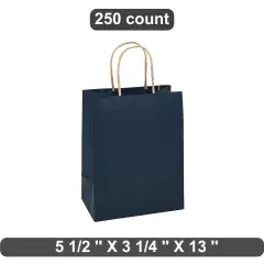 Kraft Tinted Shopping Bag Large 5.5" x 3.25" x 13"