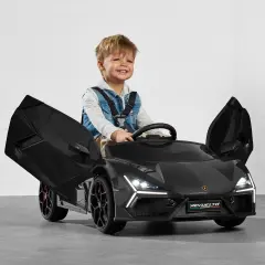 Best Choice Products Kids 12V Ride-On Car Officially Licensed Lamborghini Revuelto w/ Remote, LED Lights Black