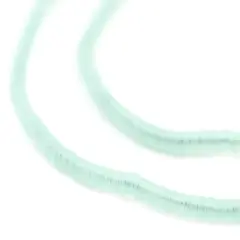 The Bead Chest Translucent Aquamarine Vinyl Phono Record Beads (3mm)