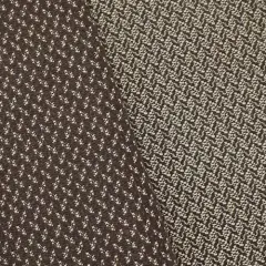 Deep Brown/Ivory Wool Blend Textured Damask Decor Fabric By the Yard