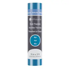 Silhouette Reflective Heat Transfer - Blue