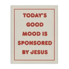 Stupell Industries Good Mood by Jesus Canvas Wall Art Design by Daphne Polselli
