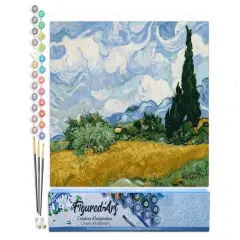 Figured'Art Paint by Numbers for Adults Van Gogh - Heaven 16"x20" - Craft Art Painting DIY Kit Rolled Canvas without frame