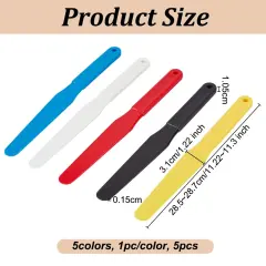 5PCS Screen Printing Spatula 1.2&rdquo; Width Plastic Spatulas Ink Scoop Screen Printing Shovel Silk Screen Printing Shovel Goop Scoop Ink Spatula 5 Colors for Silk Printing