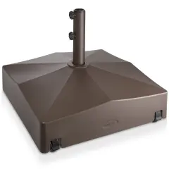 Casafield Patio Umbrella Base, Fillable Heavy Duty Rolling Stand for Outdoor, Patio, Lawn, Deck, Poolside