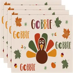 Thanksgiving Turkey Placemats Set of 4(Thanksgiving Turkey)