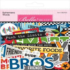 Bella Blvd Cardstock Ephemera-Words, Teen Vibe Carson