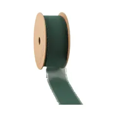 LaRibbons 1 1/2" Frayed Edge Chiffon Ribbon | 10 Yard Roll Dark Green