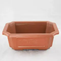 2 Rectangular Plastic Bonsai Training Pot, Succulent Planter 9.25"x 6.5"x 2.75"