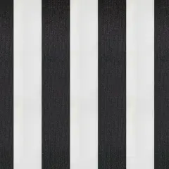 Bungalow Stripe Upholstery & Drapery Fabric Black