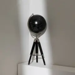 Tabletop Decorative Globe on Aluminium Tripod Stand - 32"(H)