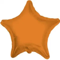 Orange Star Mylar Balloon 18"