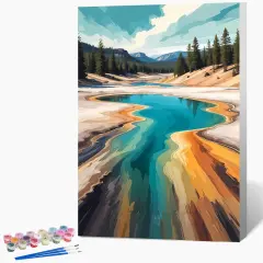 National Park Paint by Numbers Kit -8x12 Inch