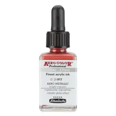 Schmincke Aero Color Professional Airbrush Color - 28 ml, Metallic Bright Maroon