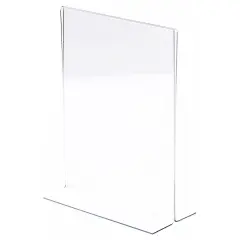 Plymor Clear Acrylic Sign Display / Literature Holder (Bottom-Load), 8.5" W x 11" H
