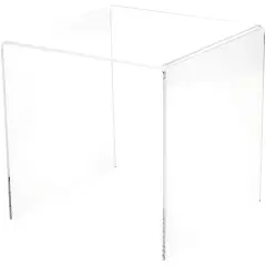 Plymor Clear Acrylic Square Display Riser, 7" H x 7" W x 7" D (1/8" thick)