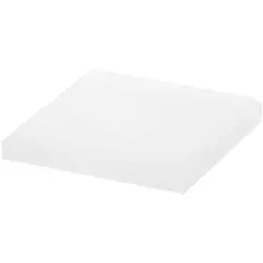 Plymor Frosted Acrylic Square Beveled Display Base, 3" W x 3" D x 0.5" H