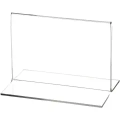 Plymor Clear Acrylic Sign Display / Literature Holder (Bottom-Load), 5" W x 3.5" H