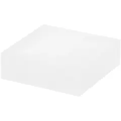 Plymor Frosted Acrylic Square Display Block, 1" H x 3" W x 3" D