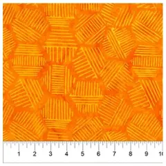 Banyan 80982-57 Line Work Hexic Lines - Cheese Sauce 45" Fabric Per Yard