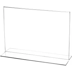 Plymor Clear Acrylic Sign Display / Literature Holder (Bottom-Load), 10" W x 7" H