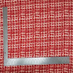 1 yard Liverpool knit geometric print fabric with stretch for tops skirts cardigans dresses 60 inches wide Red