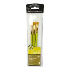 RSET-9126 | 3pc Golden Taklon Angular Brush Set