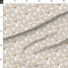 Various Fabrics by the Yard or Fat Quarter Boho Baby Dragon Fantasy Whimsical Warm Neutrals Gender Neutral Moon Stars Fun Cute Happy Cheerful Celestial Custom Printed Fabric by Spoonflower 18027313