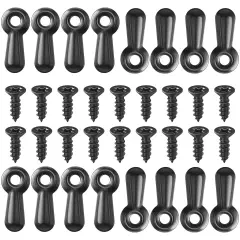 Shappy Picture Frame 100 PC Photo Frame Turn Button Fasteners with 100 Pieces Screws Picture Hardware Backing Clips Framing Parts for Hanging Posters Drawing Crafts, Black