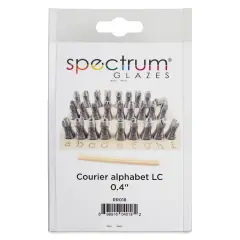 Spectrum Stamps - Courier Alphabet, Lowercase, Set of 27