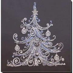 Abris Art Herringbone Silver Beaded Embroidery Kit Multi