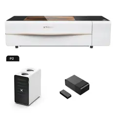 xTool P2 55W CO2 Laser Engraver White+Fire Safety Set