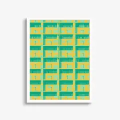 Flat Facade Art Print