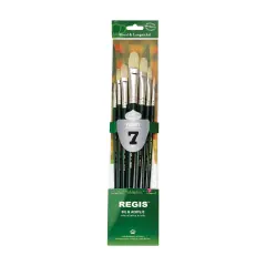 RSET-404T | Regis&trade; 7pc Oil & Acrylic Filbert Brush Set