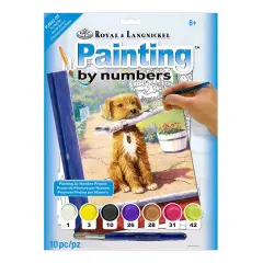 PJS47 | Painting by numbers&trade; 10pc 8.75" x 11.375" The News Boy Painting Project