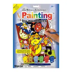MFP13 | Painting by numbers&trade; Children's 10pc 8.75" x 11.75" Musical Kitty Painting Project
