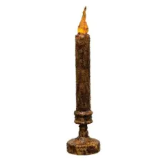Battery-Operated 10-Inch Candlestick with Built-In Timer