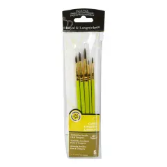 RSET-9121 | 5pc Camel Hair Round Brush Set