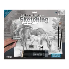 SKBNL8 | Sketching Made Easy&trade; Horse & Colt 10pc 11.25" x 15.375" Sketching Art Project