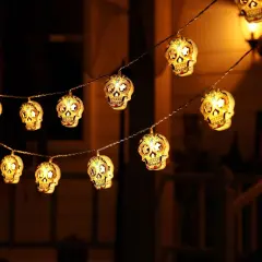 15 Ft 30 LED Skull String Lights