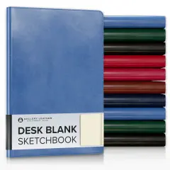 Gallery Leather Blank/Sketch Journal - 192 Pages, Softcover, For Drawing, Sketching, Writing, Work & Travel - 8 x 5.5 Acadia Hydrangea