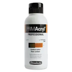 Schmincke Primacryl Professional Fluid Acrylic - Raw Umber, 250 ml bottle