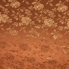1 Yard Rust Jacquard Satin Reversible Fabric for Tablecloth Drapery Overlay Sewing Crafts 58/60 Inch Width