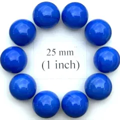 YOU CHOOSE COLOR Glass Marbles 25mm (1 inch) SHOOTER Taw Lot Blue